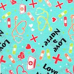 СТЕТОСКОП МЯТНЫЙ (W2 BLUE/WHT (LOVE A NURSE) A/0031/19 )