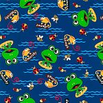 ЛЯГУШКИ ( MULTI/WHT GD.N0083/17 CARTOON FROG) ЛЯГУШКИ ( MULTI/WHT GD.N0083/17 CARTOON FROG)